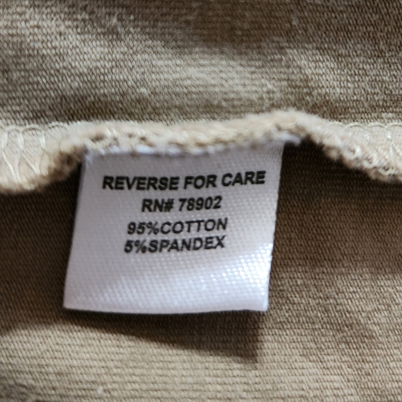 ERIN LONDON size 1X full zip cotton/spandex lightweight jacket. Olive green - Picture 7 of 8